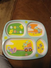 2009 Target Kids Divided Easter Plates Melamine New Set Of 2