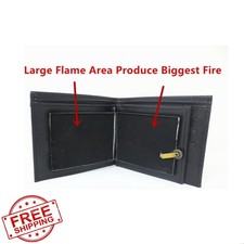 Magic Trick Fire Flaming Wallet Leather Prop