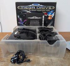 Sega Mega Drive Console Boxed - PAL, 2 Controllers, Instructions & Wires Works 