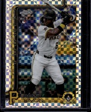 2025 Topps Chrome Update X-Fractors #USC35 Ronny Simon Pirates Rookie RC