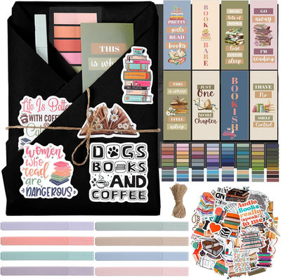 Blind Date with a Book Gift Box Set for Book Lovers - 8 Kits (Black)
