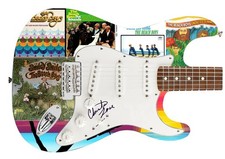 The Beach Boys Christian Love Signed Custom Graphics Photo Guitar
