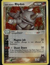 Team Magma's Rhydon Holo Rare Team Magma vs Team Aqua 11/95 Fighting Darkness Ho on eBay