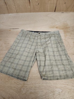 Volcom Corpo Class Chino Shorts Mens 38 Check Skateboard Plaid