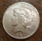 1923 Peace Silver Dollar No Mint Mark Philadelphia