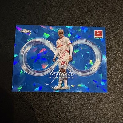 Xavi Simons 2024-25 Topps Chrome Bundesliga Sapphire Infinite RB Leipzig INS-8