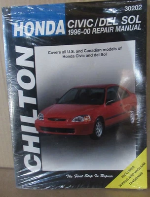 CHILTON 30202 1996-2000 HONDA CIVIC/DEL SOL REPAIR MANUAL