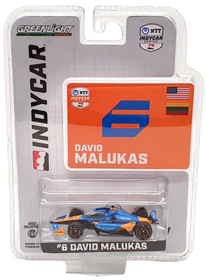 Greenlight 1/64 Scale 11593 - NTT Indycar Series #6 D. Malukas - Blue/Orange