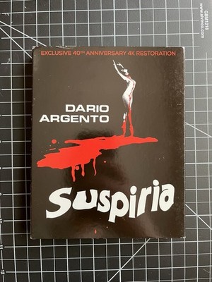 Synapse Films Suspiria Steelbook OOP 40th Anniversary 4K Restoration Blu-ray