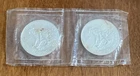 1982 Engelhard American Prospector 1 Troy Oz Silver Round Original Plastic X2