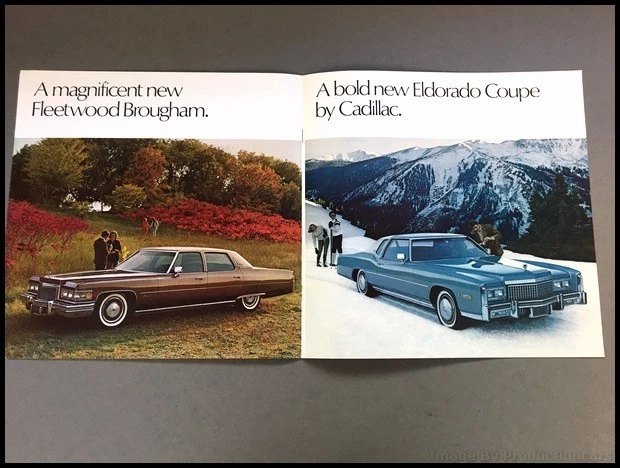 1975 Cadillac Vintage Car Brochure Catalog - Fleetwood Brougham DeVille Eldorado Foto 3 de 4