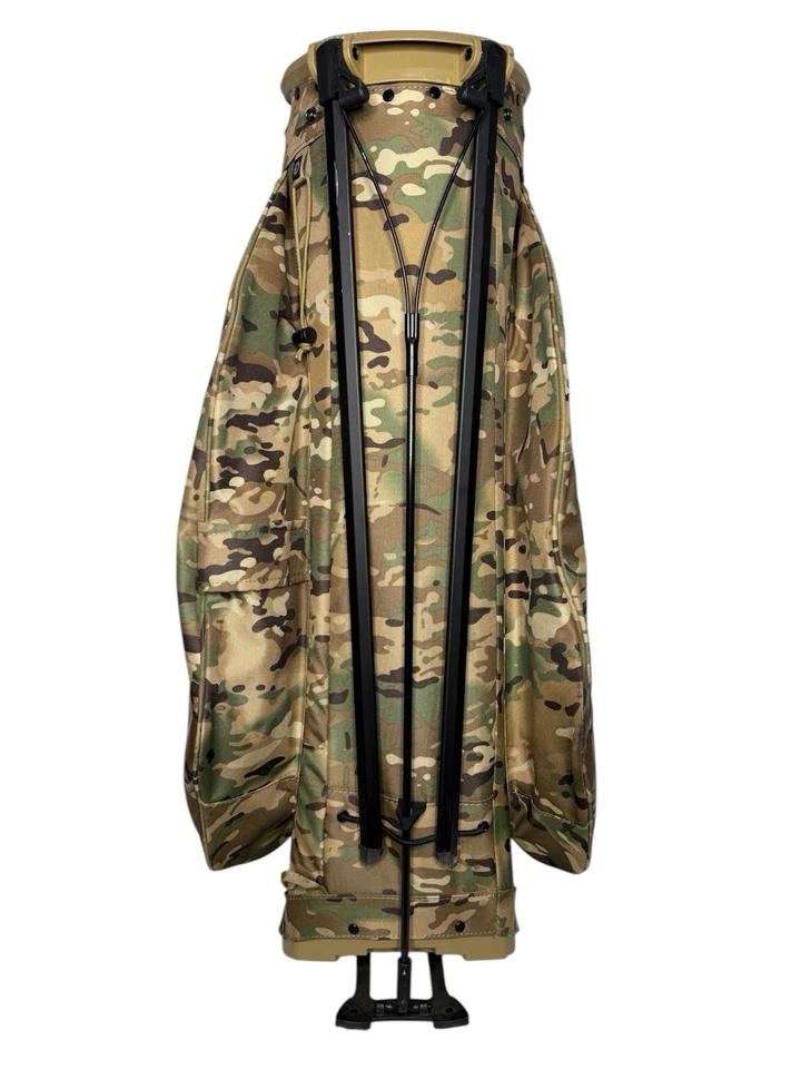 Bolsa de Golf Sun Mountain C130 Soporte Multicam Camuflada Bandera de EE. UU. 14 Vías Rara Foto 3 de 4