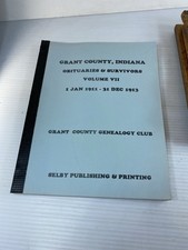 Grant County Indiana Obituaries & Survivors 1911-1913