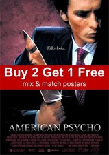 American Psycho 2000 Movie Poster A5 A4 A3 A2 A1