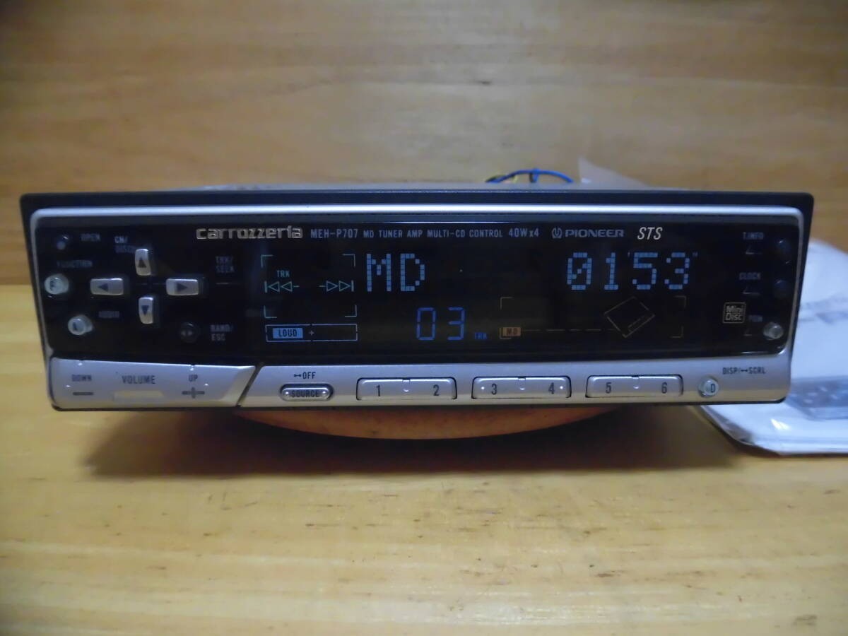Pioneer carrozzeria MEH-P707 1DIN MD Player Receiver Tuner Car