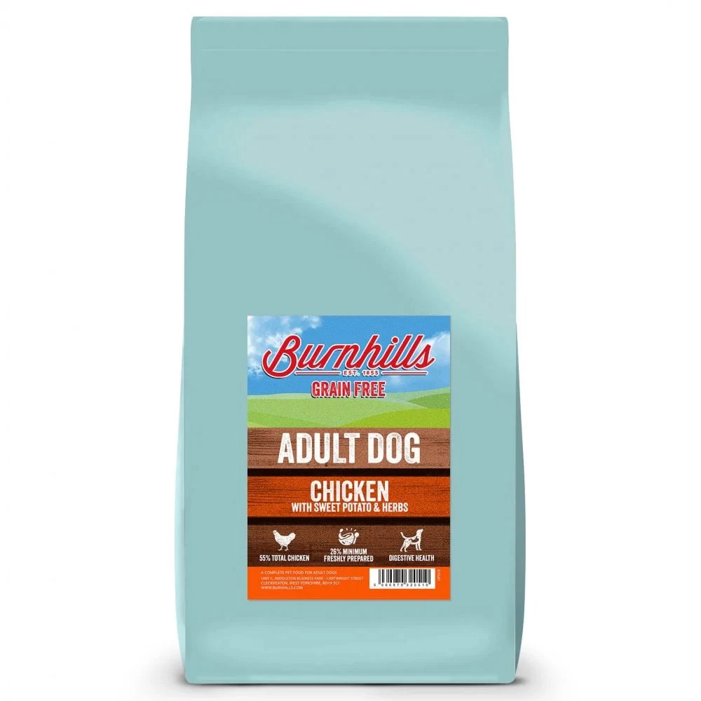 Burnhills Grain Free Chicken, Sweet Potato & Herbs Adult Dog Food
Opens in a new window or tab
