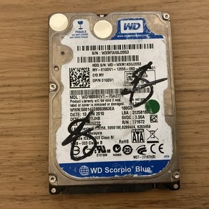 WD Scorpio Blue 160GB 2,5" SATA Laptop Festplatte - WD1600BEVT - getestet & gewischt