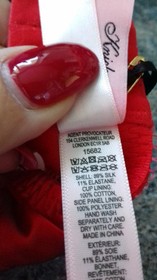 AGENT PROVOCATEUR RARE RED FELINDA SILK PADDED BRA 34DD BNWT