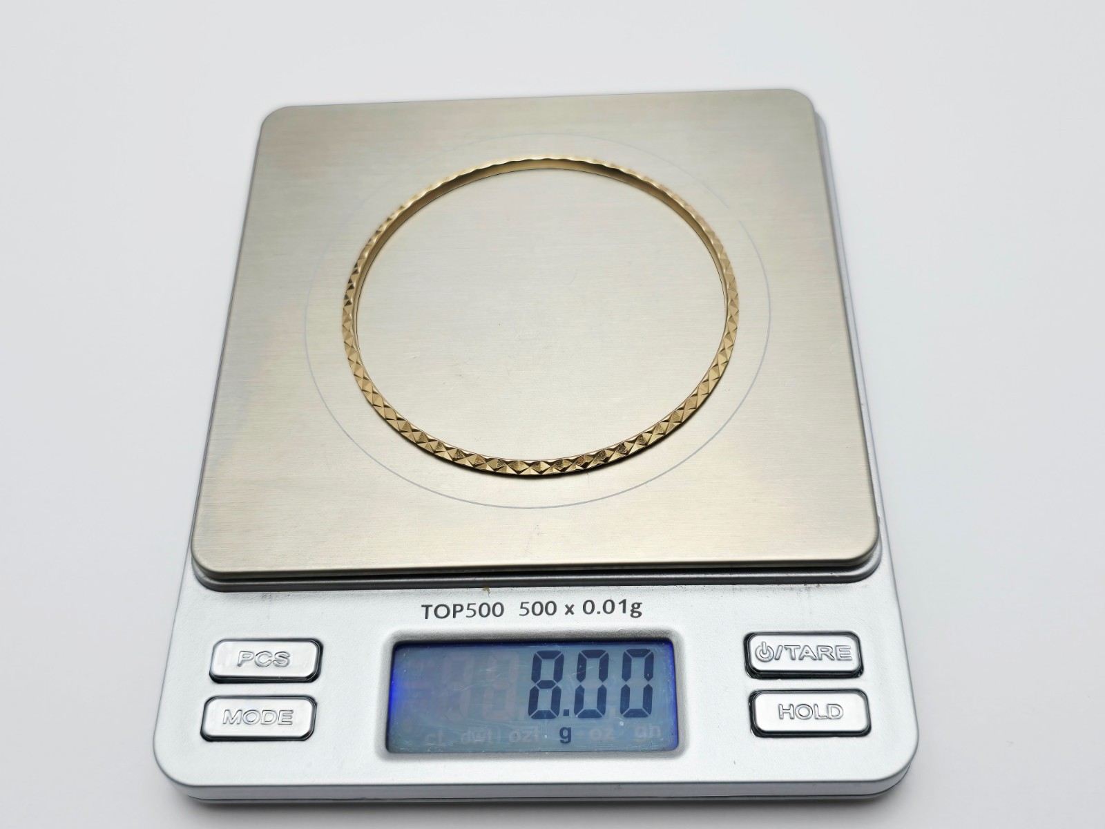 Unique 17K Solid Yellow Gold Designer Diamond Cut… - image 12