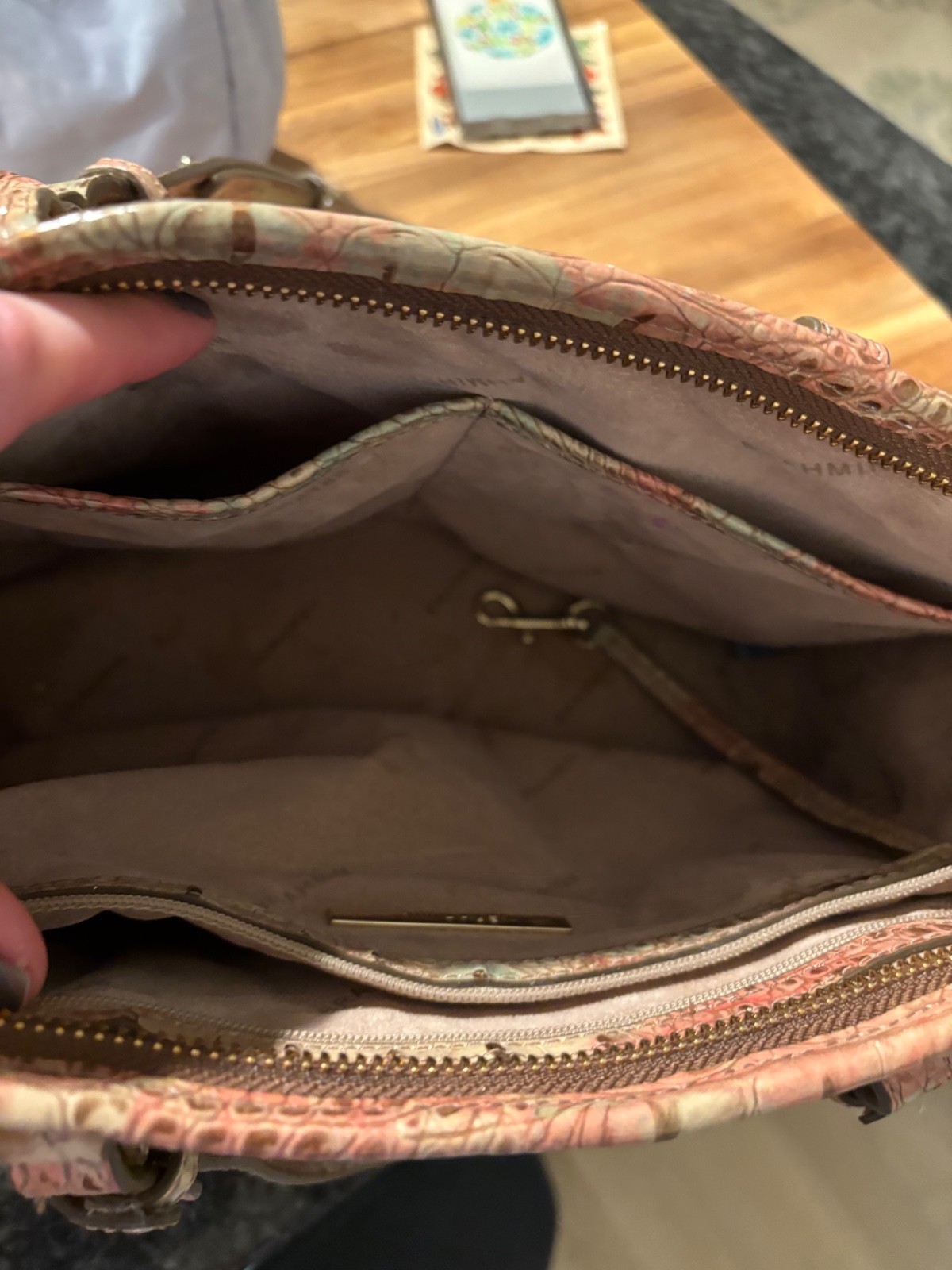 Brahmin Asher Truffle Python Genuine Leather Bag … - image 9