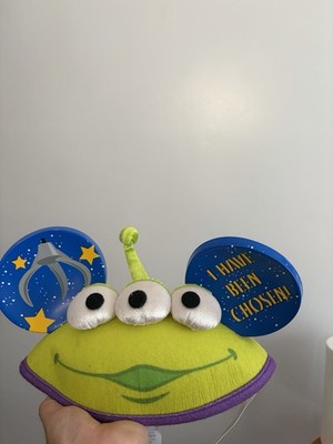 Disney Toy Story Alien Ears Hat ''I Have Been Chosen'' Adult Green Blue Purple