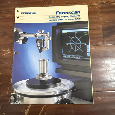 Federal Co Formscan Geometry Gaging System Model 3100 3200 3300 Data Sheet