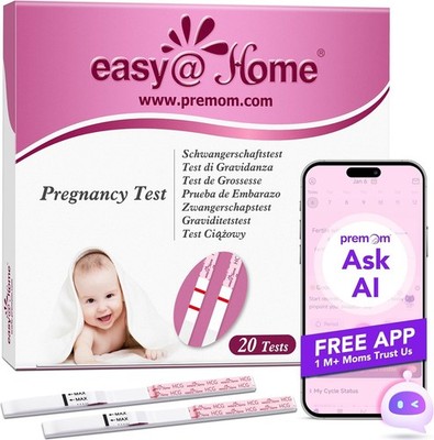 Easy Home 20 x Pregnancy Test Early Test 10 Miu/Ml - Sensitive and Quick
