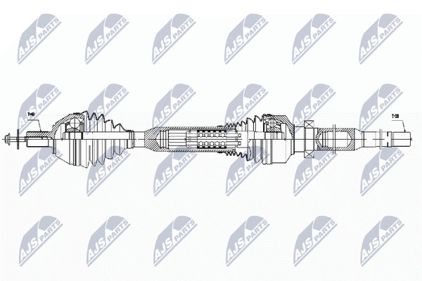 NTY Antriebswelle NPW-VV-058 FüR Volvo XC60 1 SUV 156 AWD-image