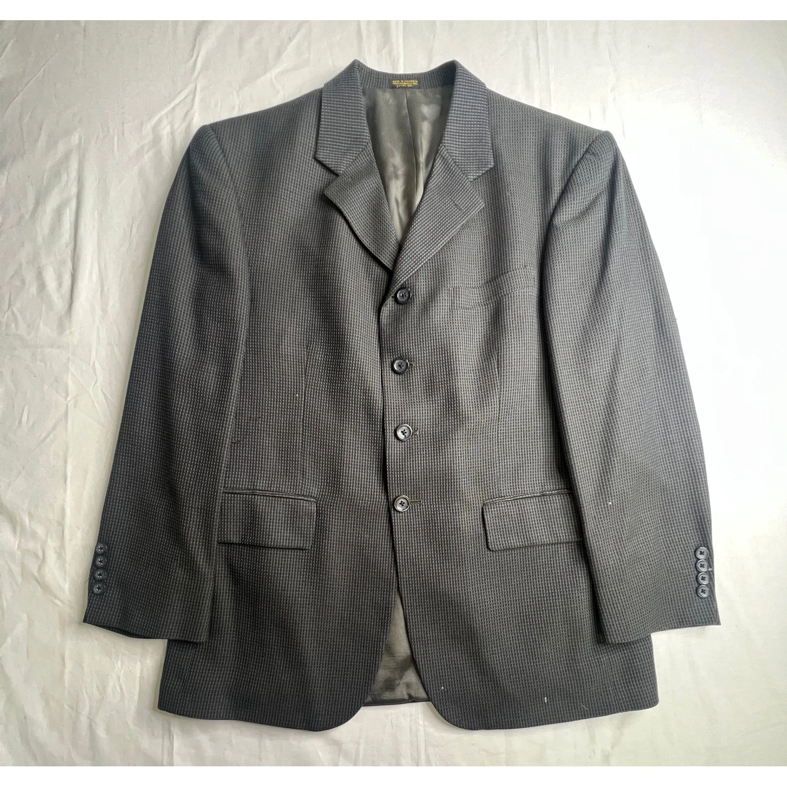 Oscar de la Renta Mens Wool Sport Coat Blazer 40S Classic Fit Jacket