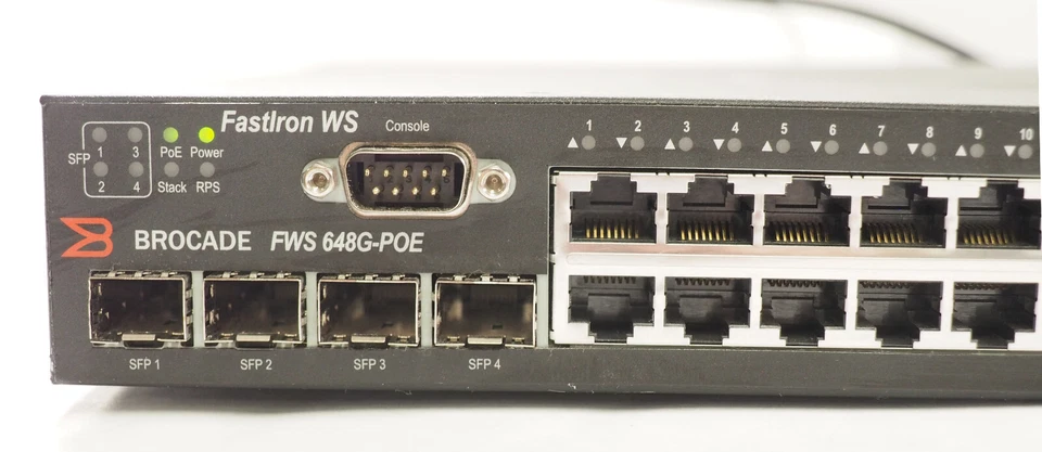 BROCADE FastIron WS FWS648G-POE 80-1003148-03 48-Port Gigabit Switch - Image 2 of 4