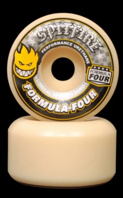 SPITFIRE F4 56mm Conical Yellow 99A Skateboard Wheels Formula Four 99DURO Rollen