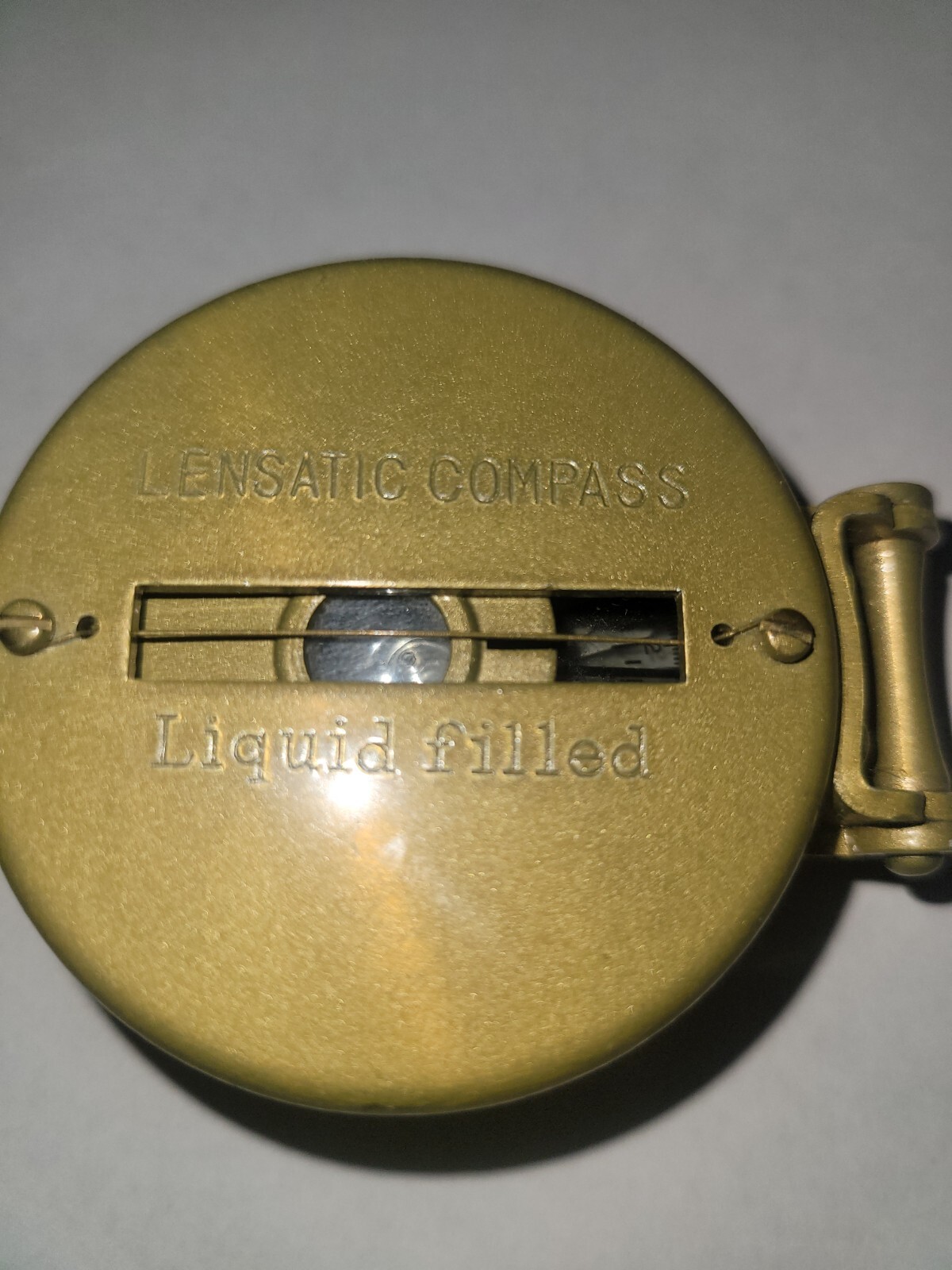 Ancienne boussole LENSATIC COMPASS en boite d'origine modèle japonais -300-p com