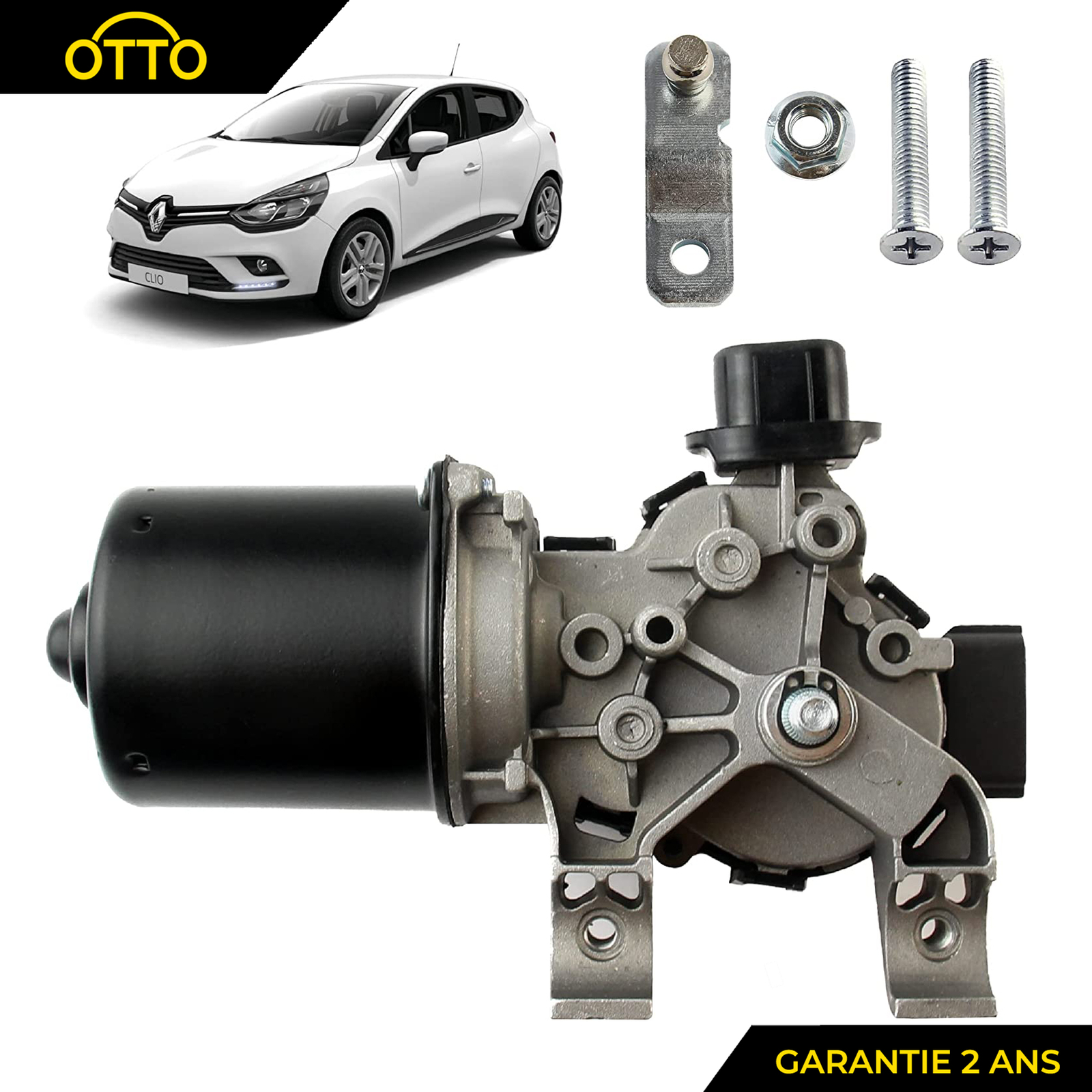 Moteur essuie-glace avant Clio 4 résout la panne de visibilité sous la pluie