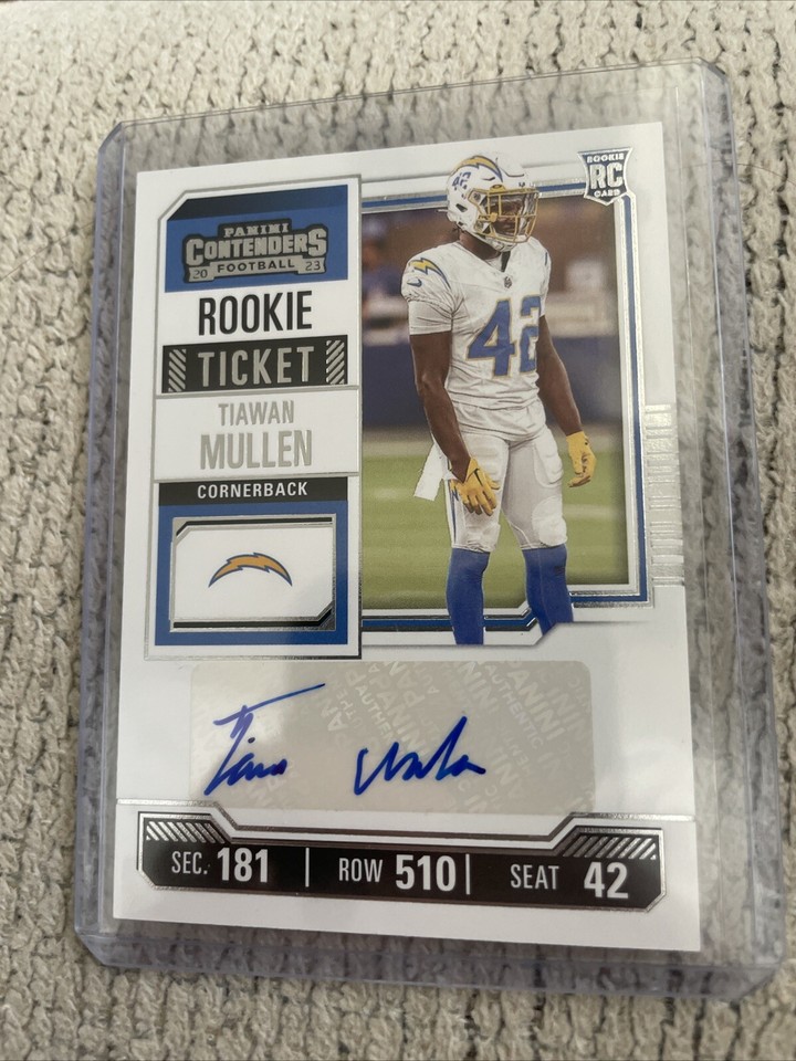 2023 Panini Contenders Football Rookie Ticket Tiawan Mullen RC Auto LA