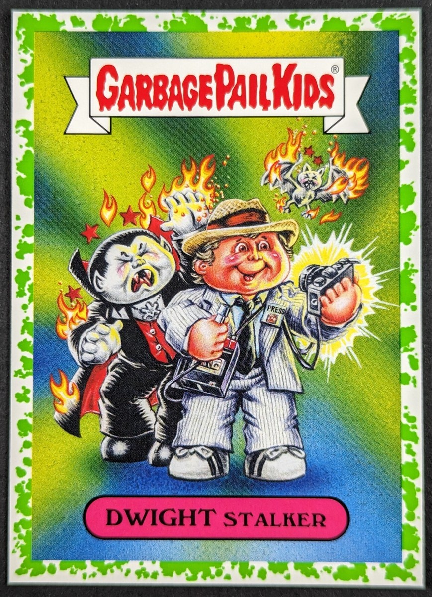 BOYS PLANETユンジョンウ ポストカード 早い者勝ち！ Dwight Stalker 2019 Retro Horror Garbage Pail Kids Topps Green