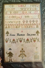 New Pineberry Lane ANNE MARSTON 1843 Cross Stitch Pattern Chart