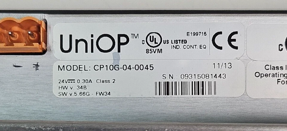 UNIOP CP10G-04-0045 Human Machine Interface Spot Goods DHL or FedEx - Image 3 of 4