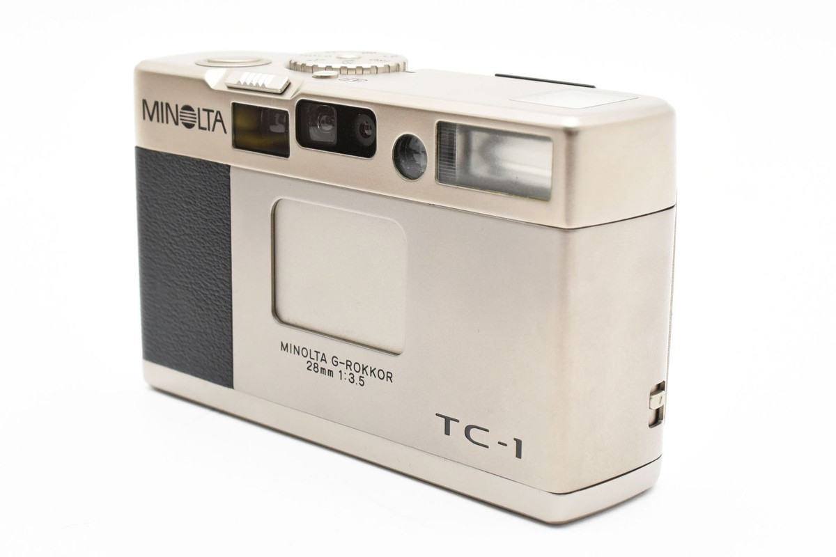 MINOLTA TC-1 G-ROKKOR 28mm 1:3.5 Compact Film Camera with