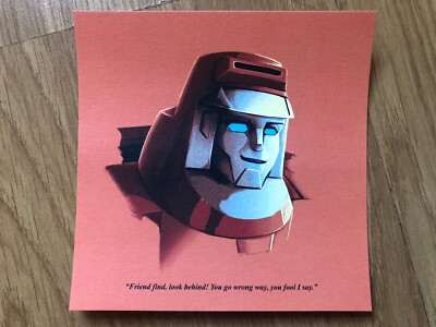 Transformers The Movie Print Matt Ferguson WHEELIE Bot Shot Autobots Roll Out