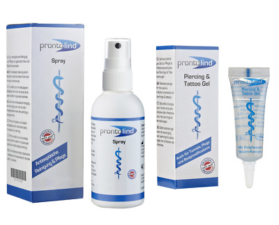 ProntoLind Spray 75ml Piercing & ProntoLind Gel 10ml   PFLEGESET