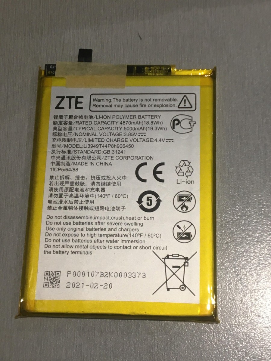 FREE EXPRESS Genuine ZTE Blade Li3949T44P8h906450 Battery