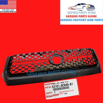 GENUINE TOYOTA 18-21 TUNDRA PLATINUM GRAY 1G3 HONEYCOMB GRILLE