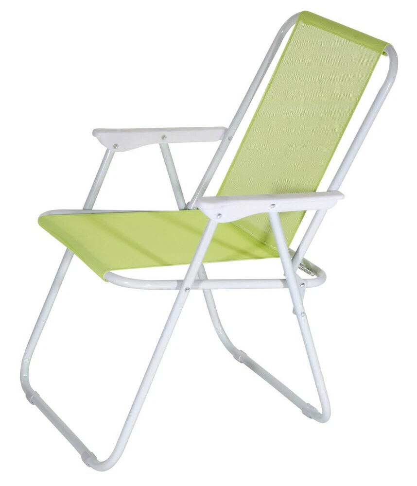 Sedia Pieghevole Leggera Da Campeggio E Spiaggia – Poltroncina Portatile Con Imbottitura – Marrone, Verde Militare, Nero O Bianco – Per Picnic E Giardino - 6