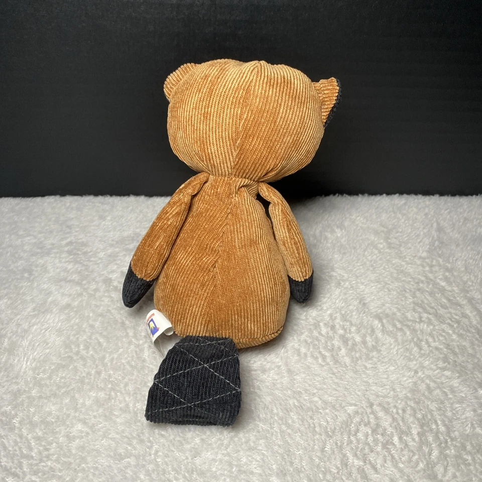 Игрушка Manhattan Beaver плюшевая народная лесничая вельветовая ребристая мягкая игрушка домашнее животное - Изображение 3 из 4