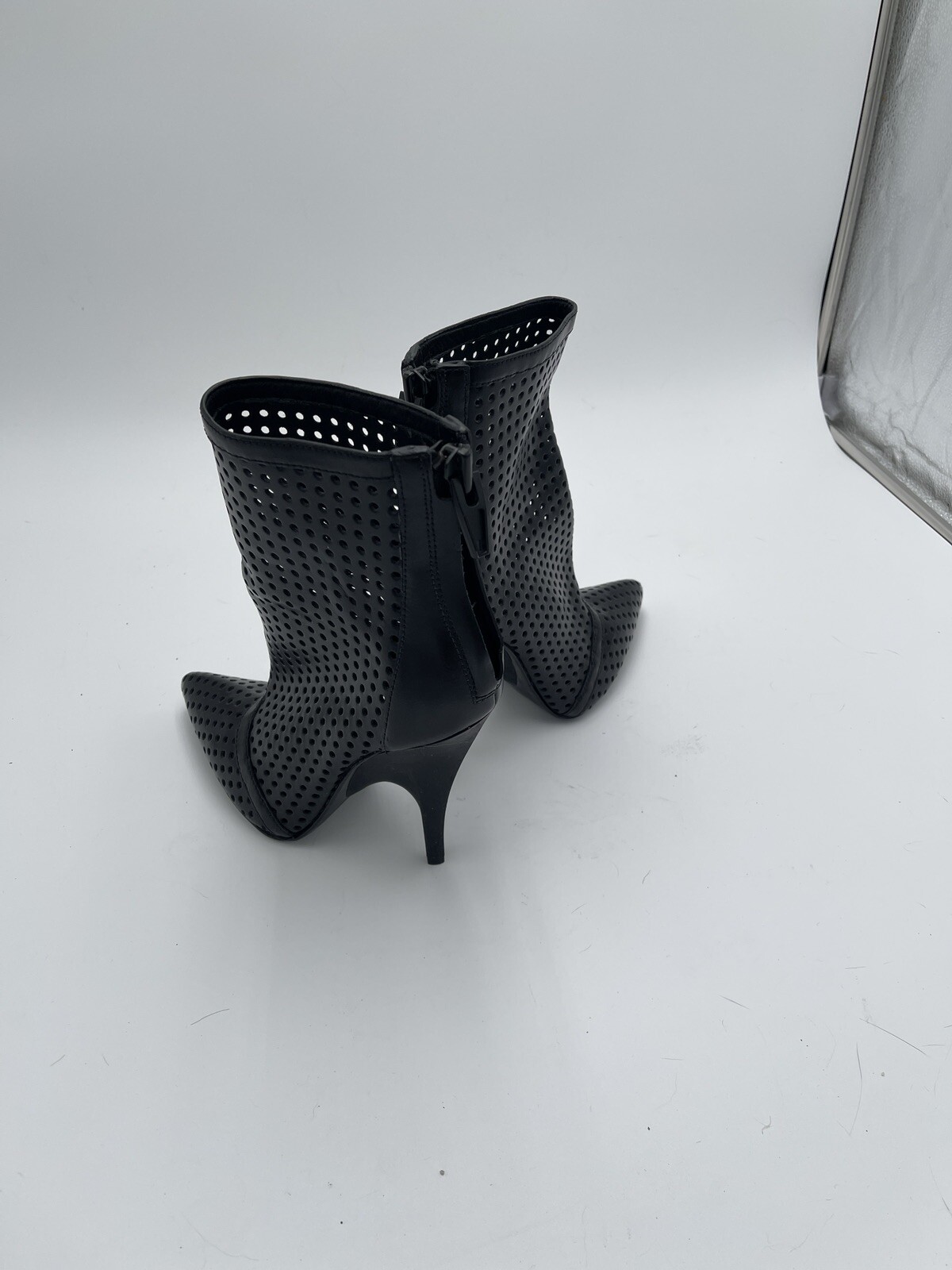 Alexander Wang Size 37 Black Leather Bootie Exquisite Designer
