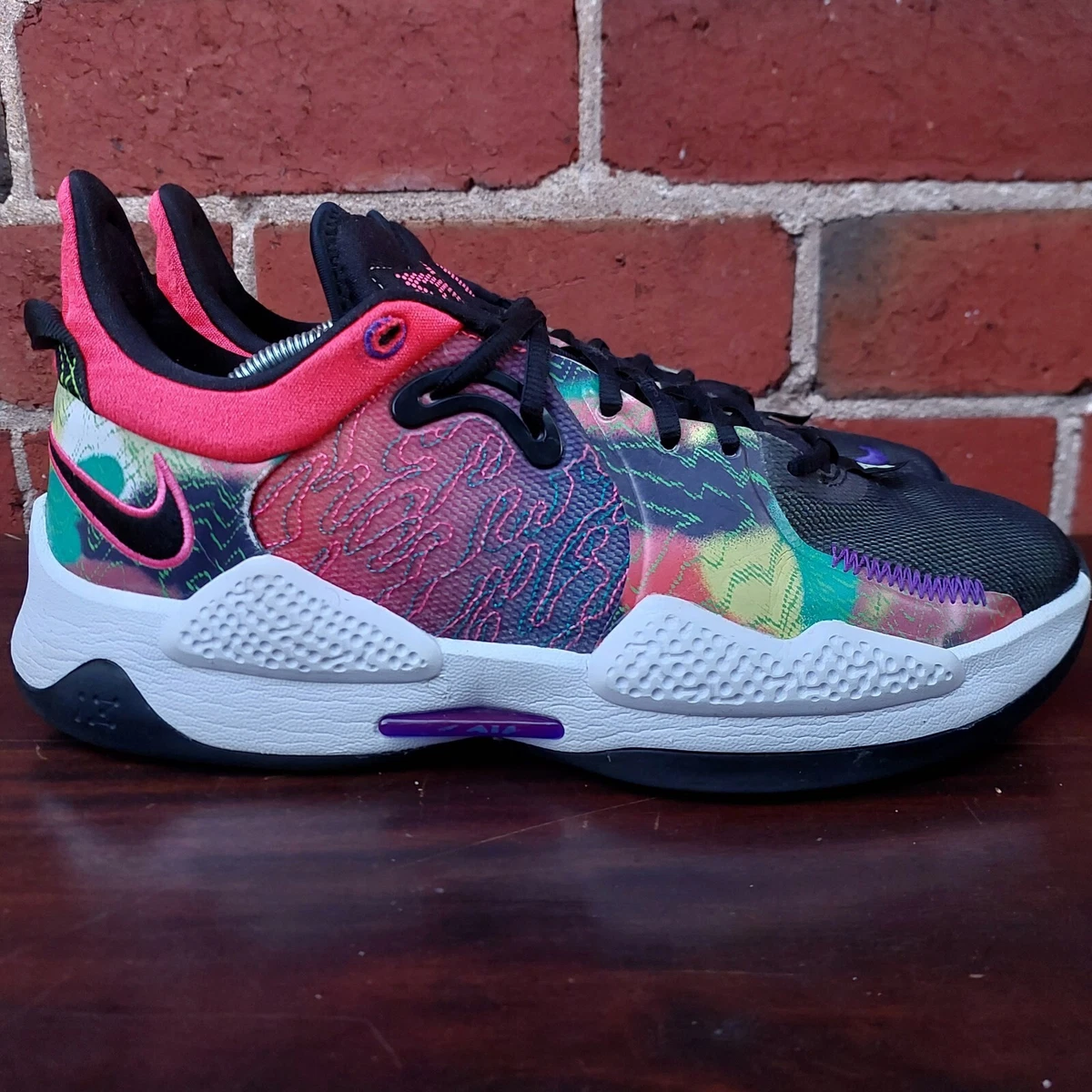 Nike PAUL GEORGE PG 5 Galaxy Multi Color Basketball Sneaker