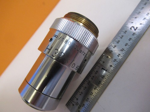 LEITZ OBIETTIVO UV QUARZO H 32X PARTE MICROSCOPIO INFINITY OPT COME NELLA FOTO 8C-A-56 - Foto 7 di 10