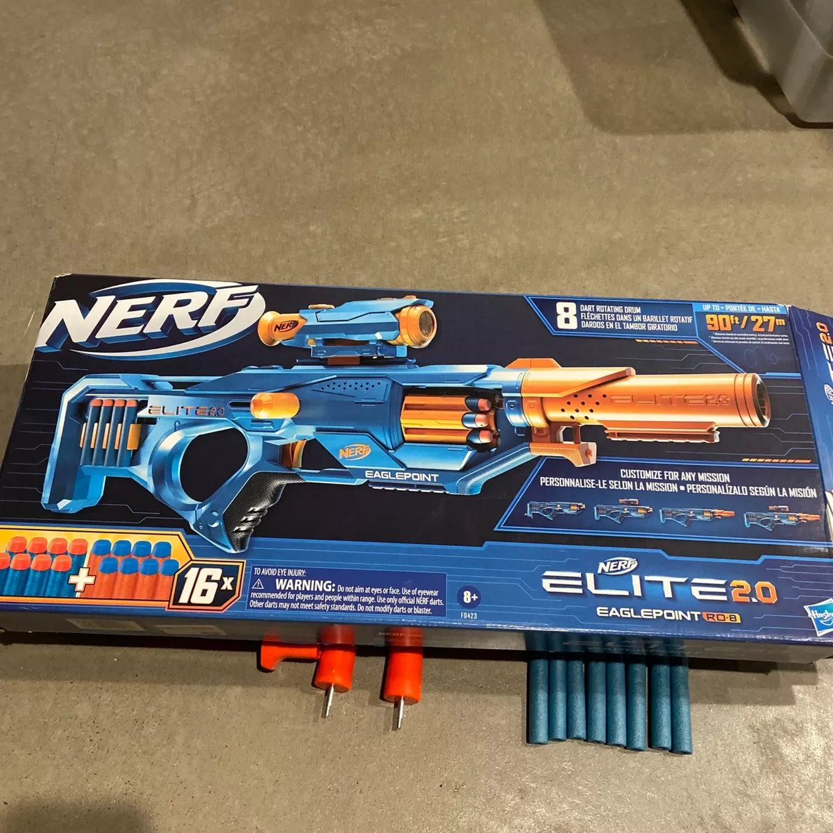 Nerf Elite 2.0 Eaglepoint RD-8 with Detachable Scope Hasbro💥NEW💥