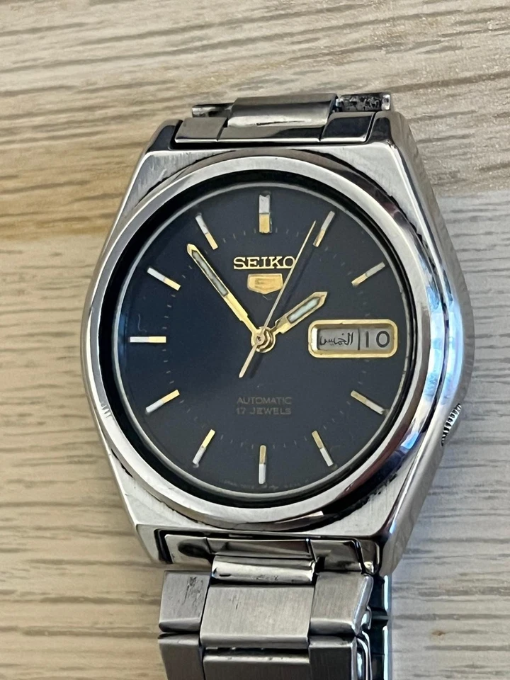 Reloj Pulsera Hombre Seiko 5 Japan Mecánico Automático para Repuesto/Reparación (ref20) Foto 3 de 4