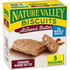 Nature Valley Almond Butter Biscuit Sandwiches 1.35oz Pack of 5 Snacks
